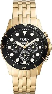 Fossil Men's FB-01 Stainless Steel Dive-Inspired Casual Quartz Chronograph Watch