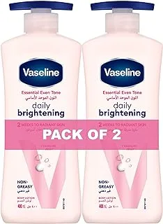 Vaseline Body Lotion EvenTone Daily Brightening, 400ml (Pack of 2)