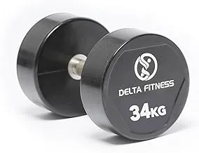 Delta Fitness Polyurethane Dumbbells 34 kg, 2-Pieces