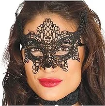 Embroidered Black Mask