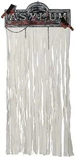 Fiestas Guirca Door Curtain with Sign and Lights Decoration, 180 cm x 80 cm Size, White