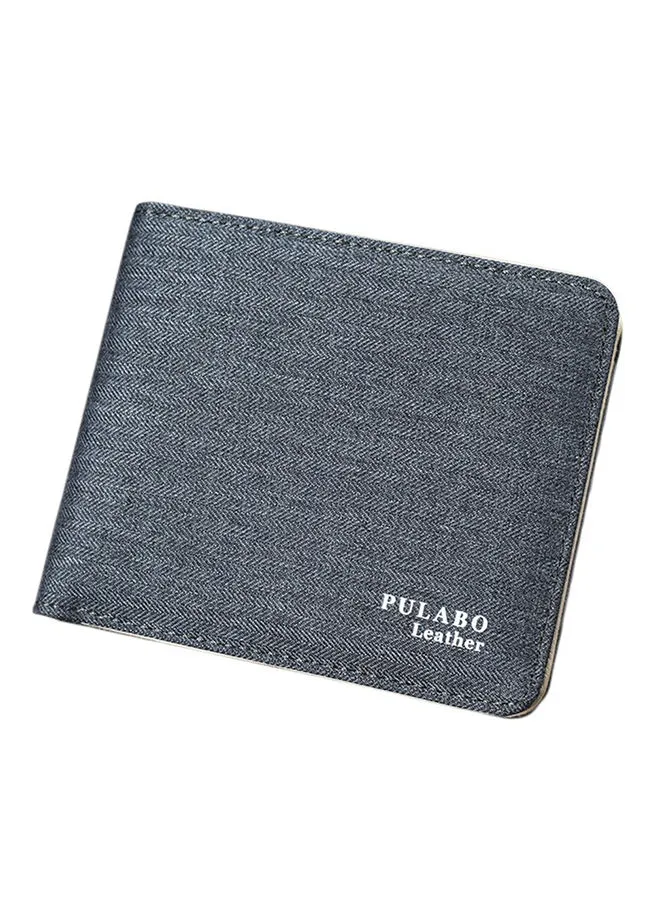OUTAD Canvas Bifold Wallet Light Grey