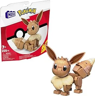 MEGA Pokémon Action Figure Building Toys, Build & Show Eevee With 215 Pieces, 1 Poseable Character, 4 Inches Tall, For Kids