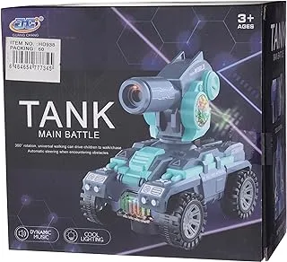 Tank Main Battle Car Toy Playset, 20 cm x 25 cm x 30 cm Size