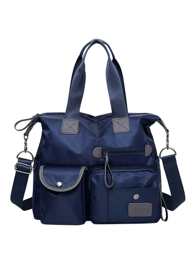 Generic Canvas Shoulder Bag Blue