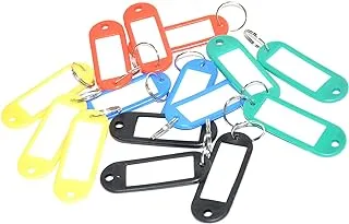 FIS Key Rings 50 Pieces Per Pack, Assorted Colors, 6 x 2.1 cm Size - FSKCB-08