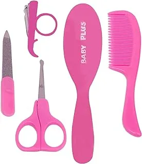 Baby Plus BP4231-B Baby Brush and Comb, Pink