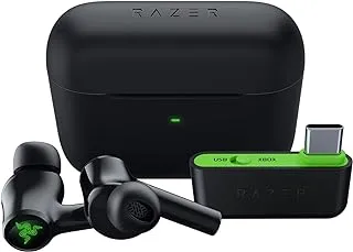 Razer Hammerhead HyperSpeed ​​- سماعات أذن لاسلكية للألعاب متعددة المنصات لأجهزة Xbox (لاسلكية HyperSpeed، إلغاء الضوضاء النشط، بلوتوث 5.2، عمر بطارية يصل إلى 30 ساعة) أسود