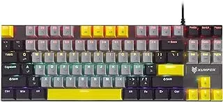 Xunfox K80 87 Key Backlight Arabic Mechanical Keyboard