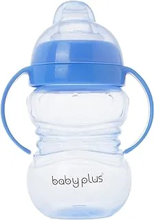 BABY PLUS 2 Handle Cup with Silicone Spout 400ml/6MONTH Bpa free, BLUE