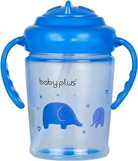 Baby Plus BP5167-A Cup with Straw Lid, Blue