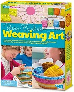 4M KidzMaker/Yarn Basket Weaving Art