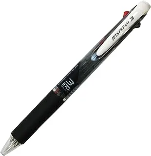 قلم حبر جاف يوني جيت ستريم 3 ألوان أحمر، حبر أزرق 0.7 مم، أسود (SXE340007.24)