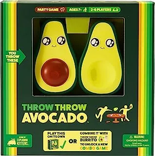 Throw Throw Avocado by Exploding Kittens - A Dodgeball Card Game Sequel and Expansion Set - Family-Friendly Party Games - Card Games for Adults, Teens & Kids - 2-6 Players
