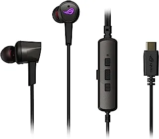 ASUS ROG Cetra II in-Ear Gaming Headphones | Earbuds, Microphone, ANC, USB-C, Aura Sync RGB Lighting, Bundled Travel Case, Silicon Tips, Compatible with Laptop, Switch, ROG Phone and Smart Devices