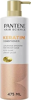 Pantene Hair Science Pro-V Keratin Conditioner, Luxurious Smooth for Frizzy Hair, 475 ml