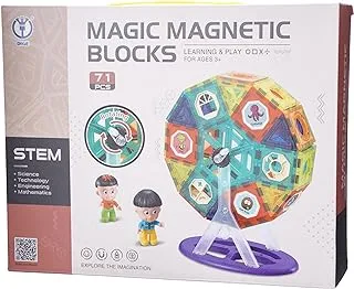 71 Piece General Magnetic Blocks Set for Kids