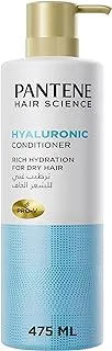 Pantene Hair Science Pro-V Hyaluronic (Hyaluron) Conditioner, Rich Hydration for Dry Hair, 475 ml