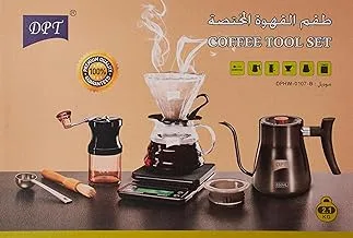 DPT, Coffee making kit, speciality coffee maker, Black, capacity 850ml + 360ml