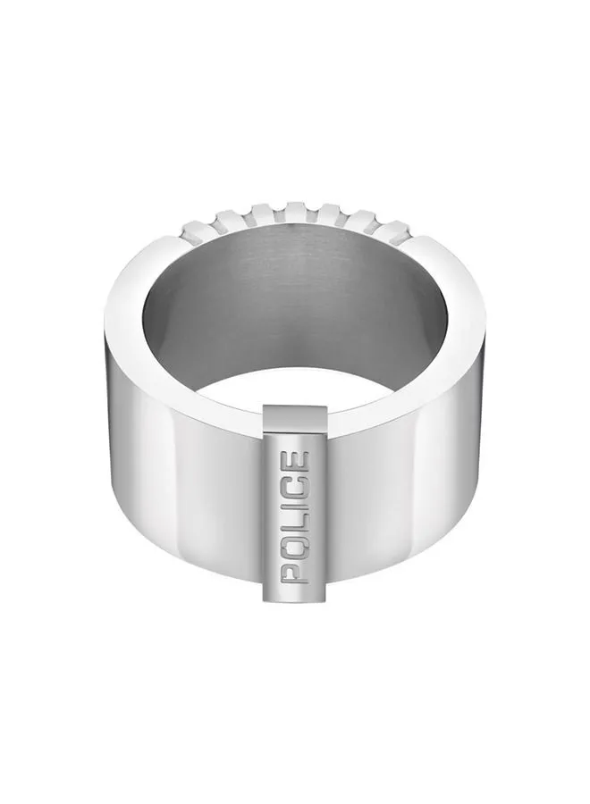 POLICE Gear Silver Ring For Men