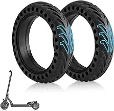Mi Scooter Tires, Ourleeme Electric M365 Scooter Tire Honeycomb Design, 8.5In Rubber Solid Tire Front/Rear Tire,Replacement Wheels for Xiaomi Mijia M365 Electric Scooter
