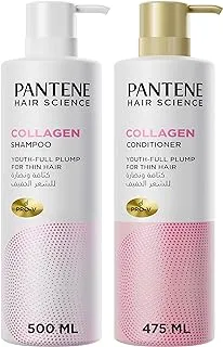 Pantene Hair Science Collagen Shampoo for Youth-Full Plump, 500 ml + CND 475 ml