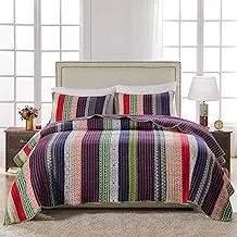 Greenland Home Marley 100% Cotton Oversized Quilt Set, 3-Piece King/California King