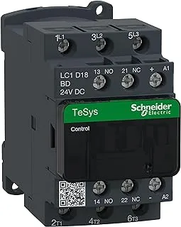 Schneider Electric TeSys D 18A AC3 3-Poles Contactor, Black