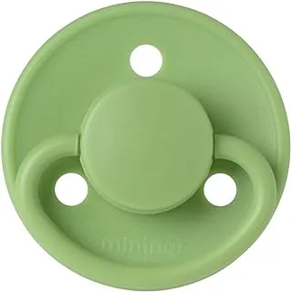 Mininor - Round Pacifier Silicone 0M - Apple Green