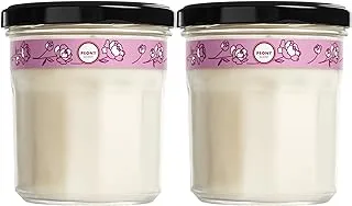 MRS. MEYER'S CLEAN DAY Aromatherapy Candle, 35 Hour Burn Time, Made with Soy Wax and Essential Oils, Peony, 7.2 Oz, Pack of 2