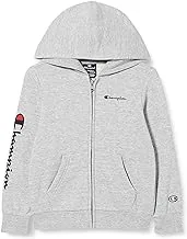 Champion boys Legacy American Classics B - Maxi-logo Ultralight Powerblend Fleece Full Zip Hooded Sweatshirt