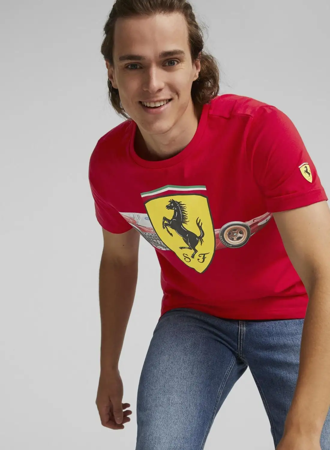 PUMA Ferrari Race Heritage Big Shield T-Shirt
