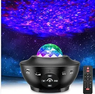 Galaxy Projector, Star Projector with Bluetooth Music Speaker, Night Light Projector for Kids Gift, Galaxy Projector Light for Bedroom Decor, Game Rooms, Home Theatre