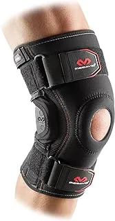 Prince Sports Level 3 PSII Hinges Knee Stabilizer with X Strap, Small, Black