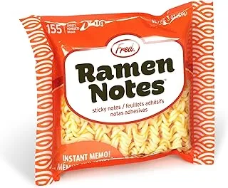 Genuine Fred Ramen Notes Ramen Noodle Sticky Note Pad, 155 Sheets, 3.5 x 3