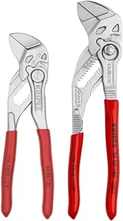 KNIPEX Tools - 2 Piece Mini Pliers Wrench Set (9K0080121US), One Size