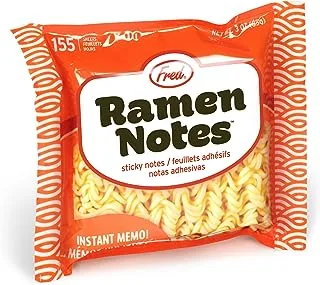 Genuine Fred Ramen Notes Ramen Noodle Sticky Note Pad, 155 Sheets, 3.5 x 3