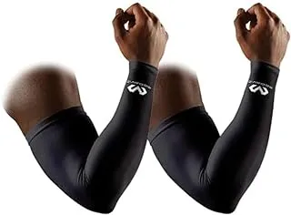 Prince Sports 6566RBK-L Compression Arm Sleeves Supports 2-Pieces