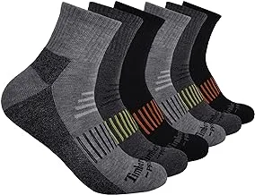 Timberland PRO mens 6-pack Quarter Socks Quarter Sock (pack of 6)