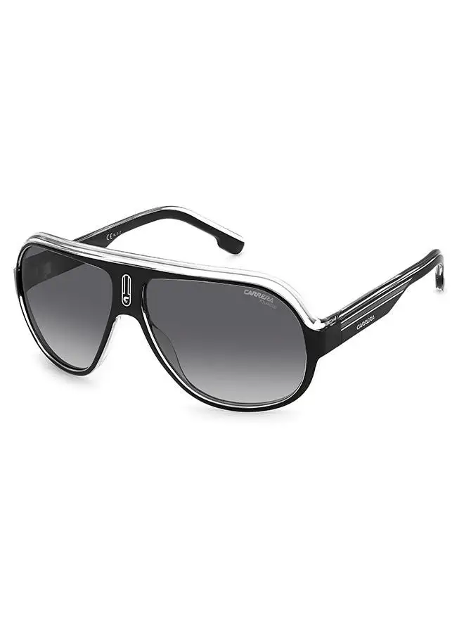 Carrera Men's UV Protection Aviator Sunglasses - Speedway/N Blck Whte 63 - Lens Size 63 Mm