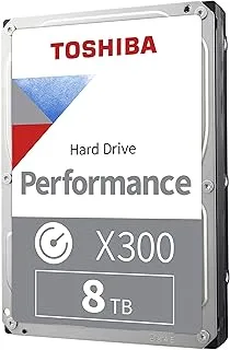 Toshiba X300 8TB Performance & Gaming 3.5-Inch Internal Hard Drive – CMR SATA 6 GB/s 7200 RPM 256 MB Cache - HDWR480XZSTA