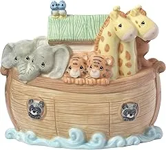 Precious Moments Overflowing with Love Noah's Ark Top Slot Porcelain Nursery Décor Baby Bank