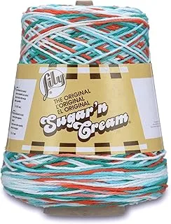 Lily Sugar'n Cream Cotton Cone Yarn, 14 oz, Ahoy Ombre, 1 Cone