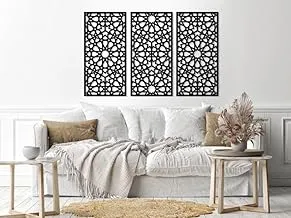 Decorative arabesque style Sticker wall art 3 panels 80X130 cm