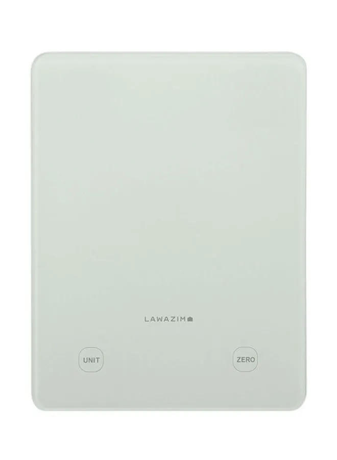 LAWAZIM Digital Touch Precision Kitchen Scale White 24.8cm