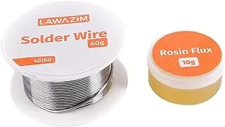 Lawazim Solder Core Wire with 10g Resin 60g|Rosin Core Solder Wire for Electrical Soldering for Electronics and Automotive Soldering,Easy to Use Soldering Wire