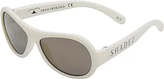 SHADEZ Kids النظارات الشمسية الكلاسيكية حماية فلتر نظارات الكمبيوتر 10 الأبيض الطفل