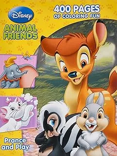 Disney Animal Prance and Play Jumbo Coloring Book for Kids - 400 Pages of Wild Adventures and Creative Fun!