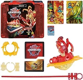 Bakugan Baku-tin with Special Attack Mantid, Customizable, Spinning Action Figure and Toy Storage, Kids Toys for Boys and Girls 6 and up