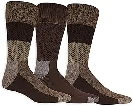 Dr. Scholl's Men's Advanced Relief Casual Chevron Socks, Multi-Colored, Shoe Size: 6-12
